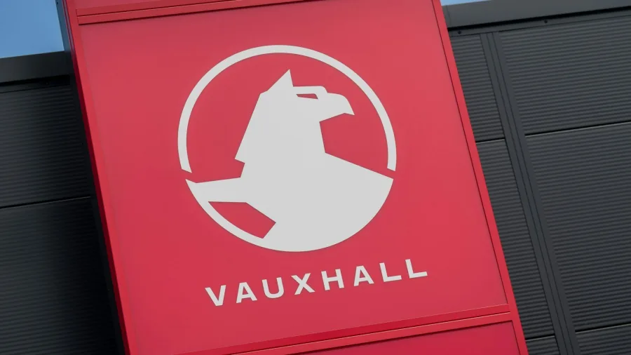New Vauxhall Griffin logo on a red illuminated sign