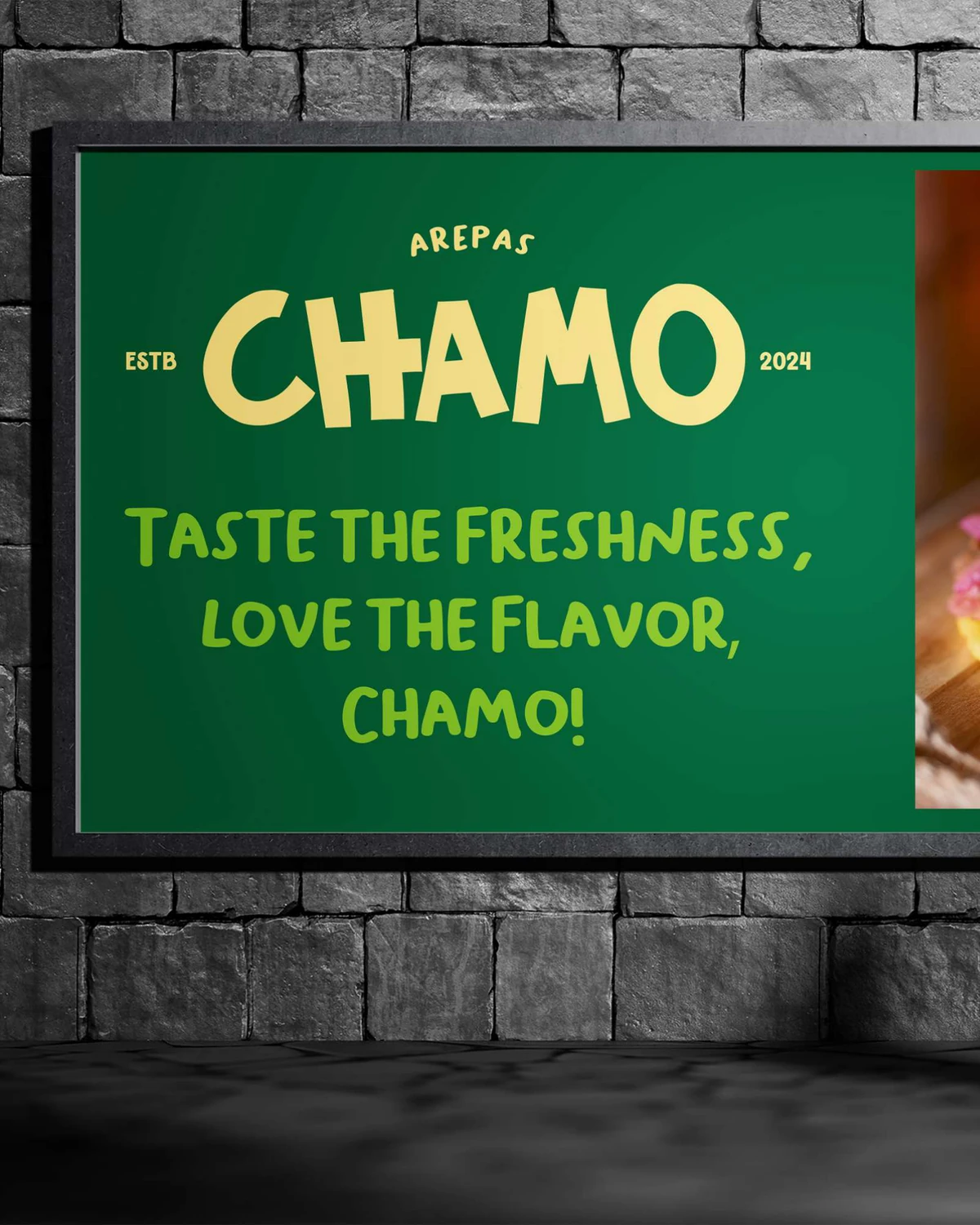 Chamo: billboard on the street