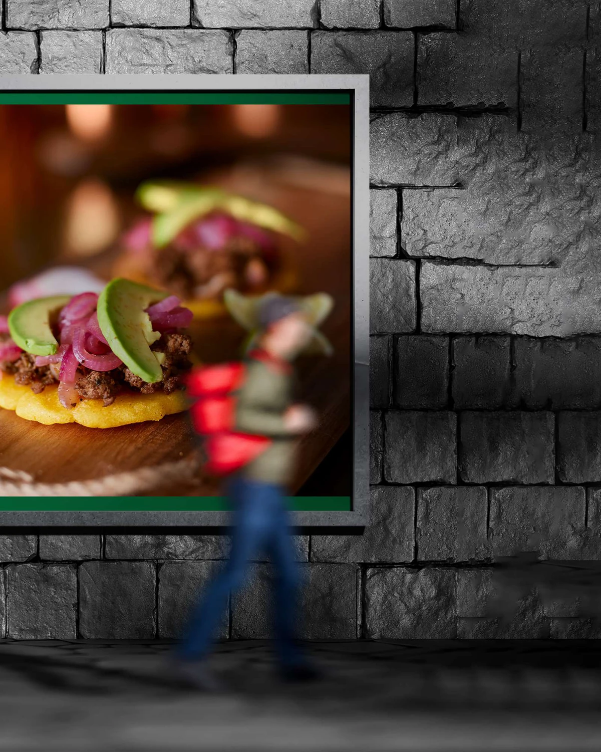 Chamo: billboard with the food shot