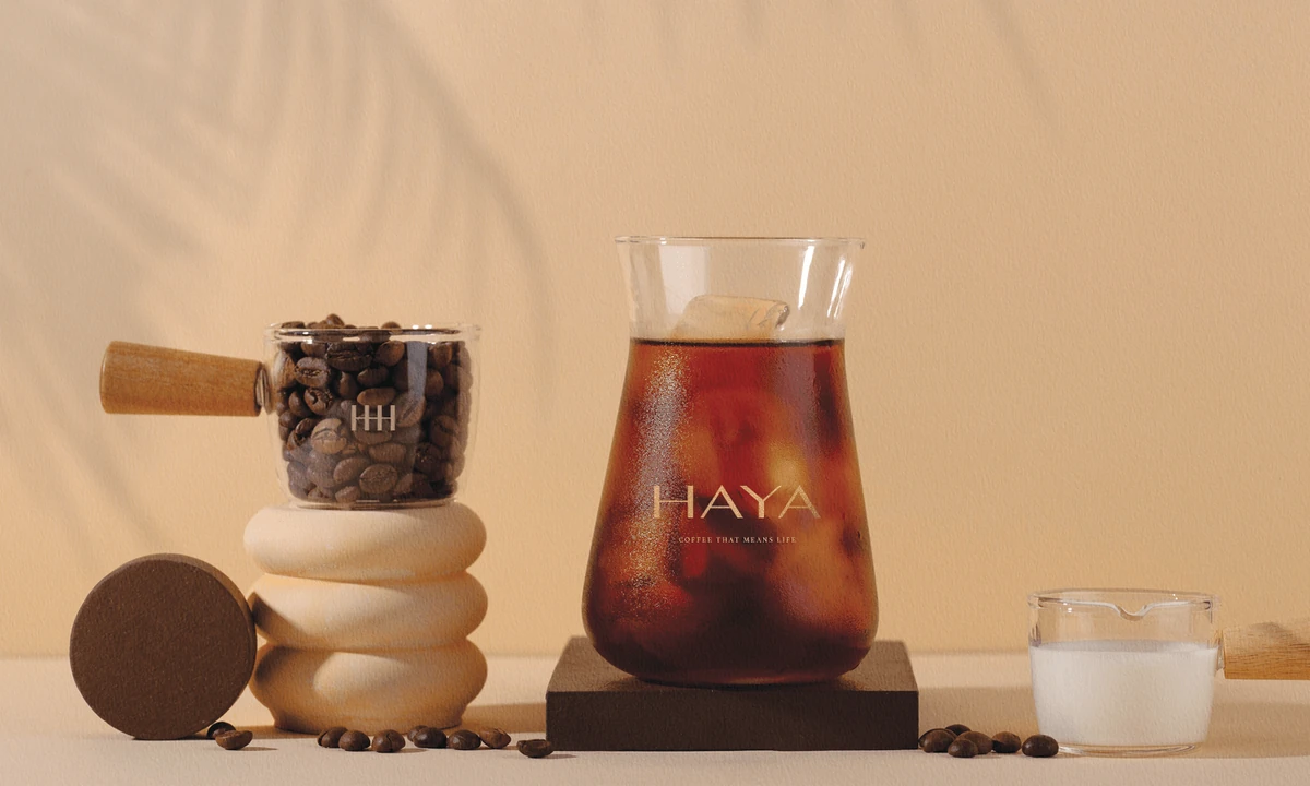 Haya: the cold brew carafe with beans and cane sugar