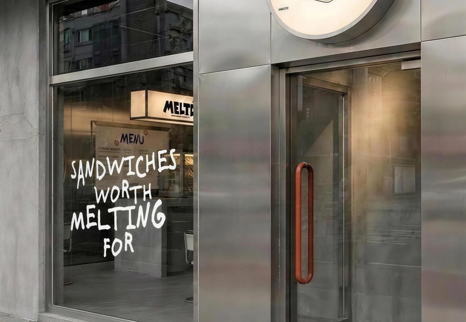 MELTD: the shopfront with the round sign