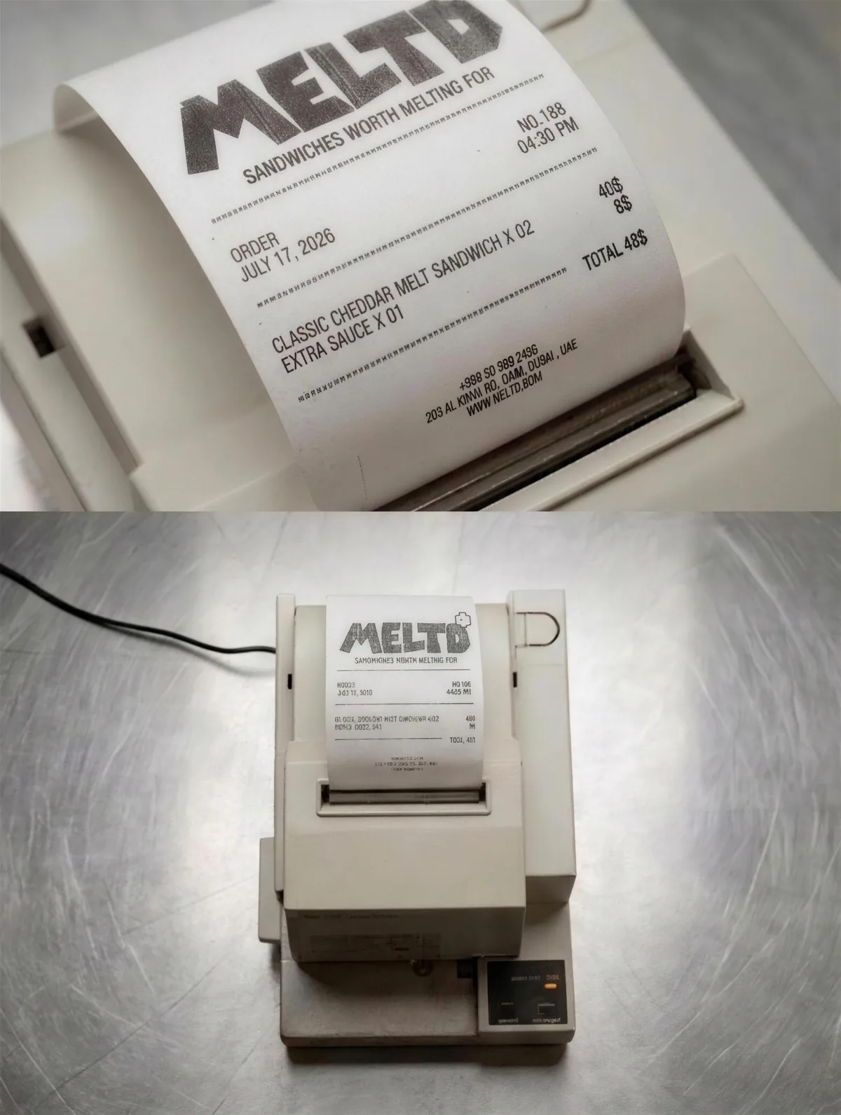 MELTD: the printed receipt and the printer