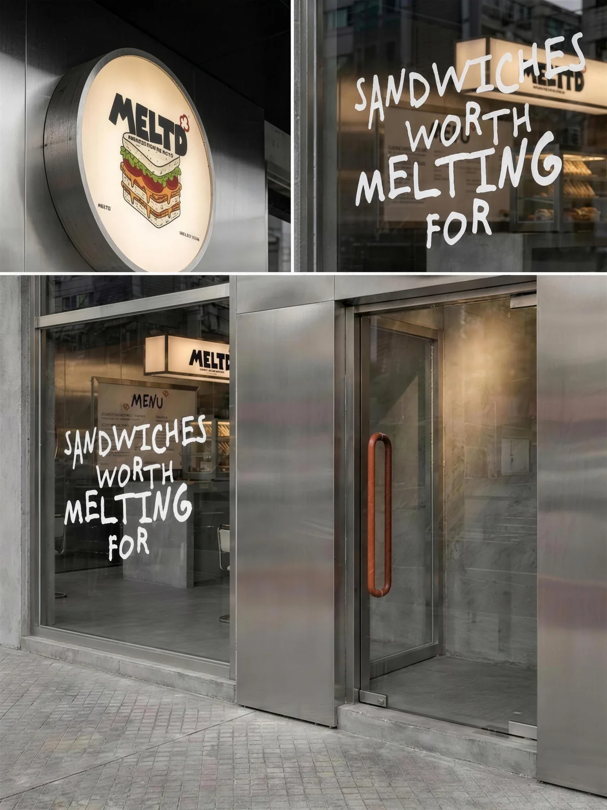MELTD: signage, racking and packaging together