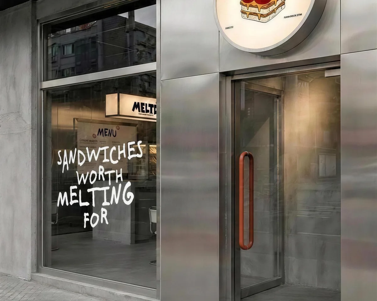 MELTD: the shopfront with the round sign