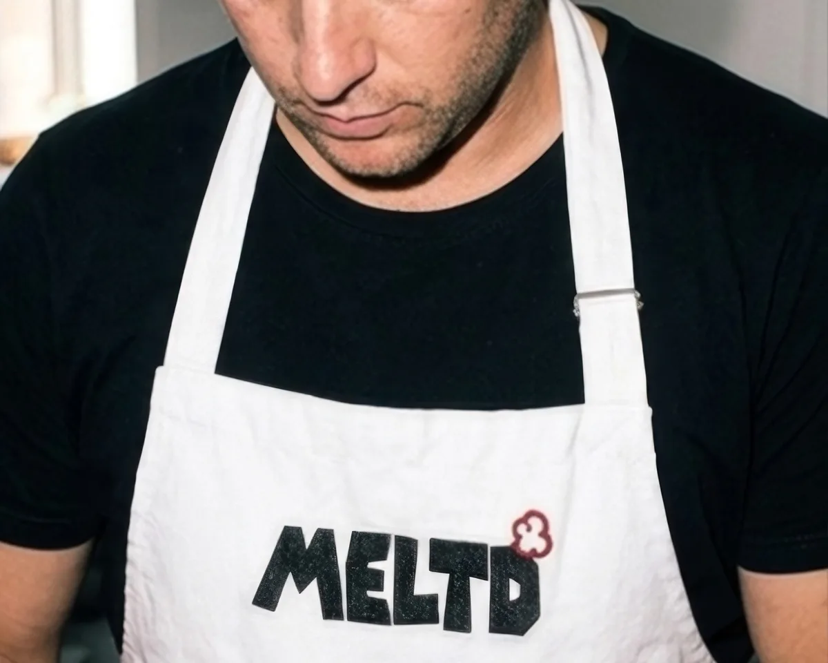 MELTD: kitchen staff in the branded apron
