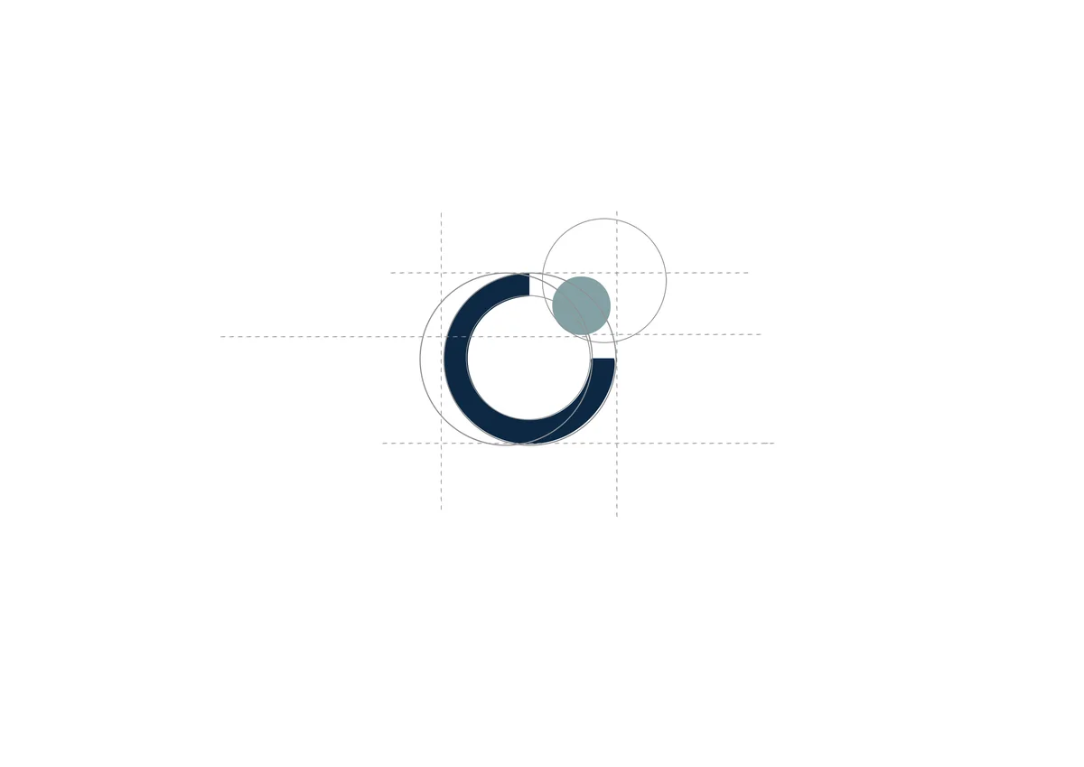 Motiv: the mark on its construction grid