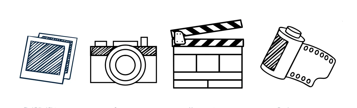 Motiv: drawn icons for the photographer's workflow