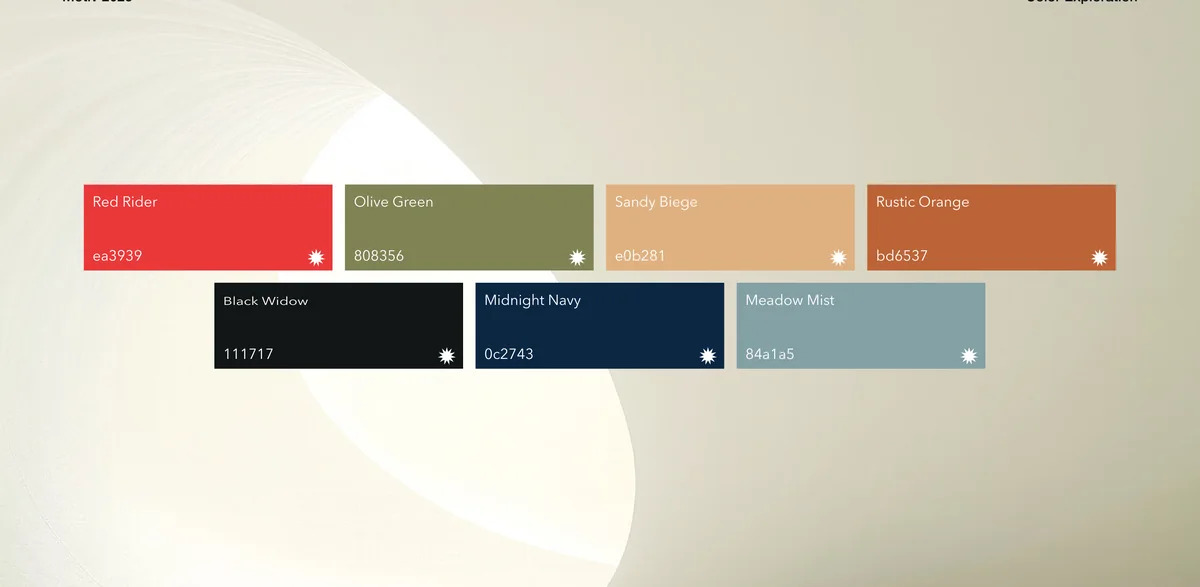 Motiv: the first direction, colour study