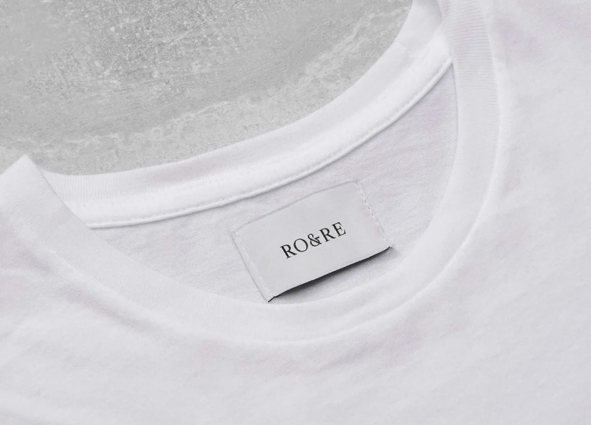 RO&RE: neck label on a t-shirt