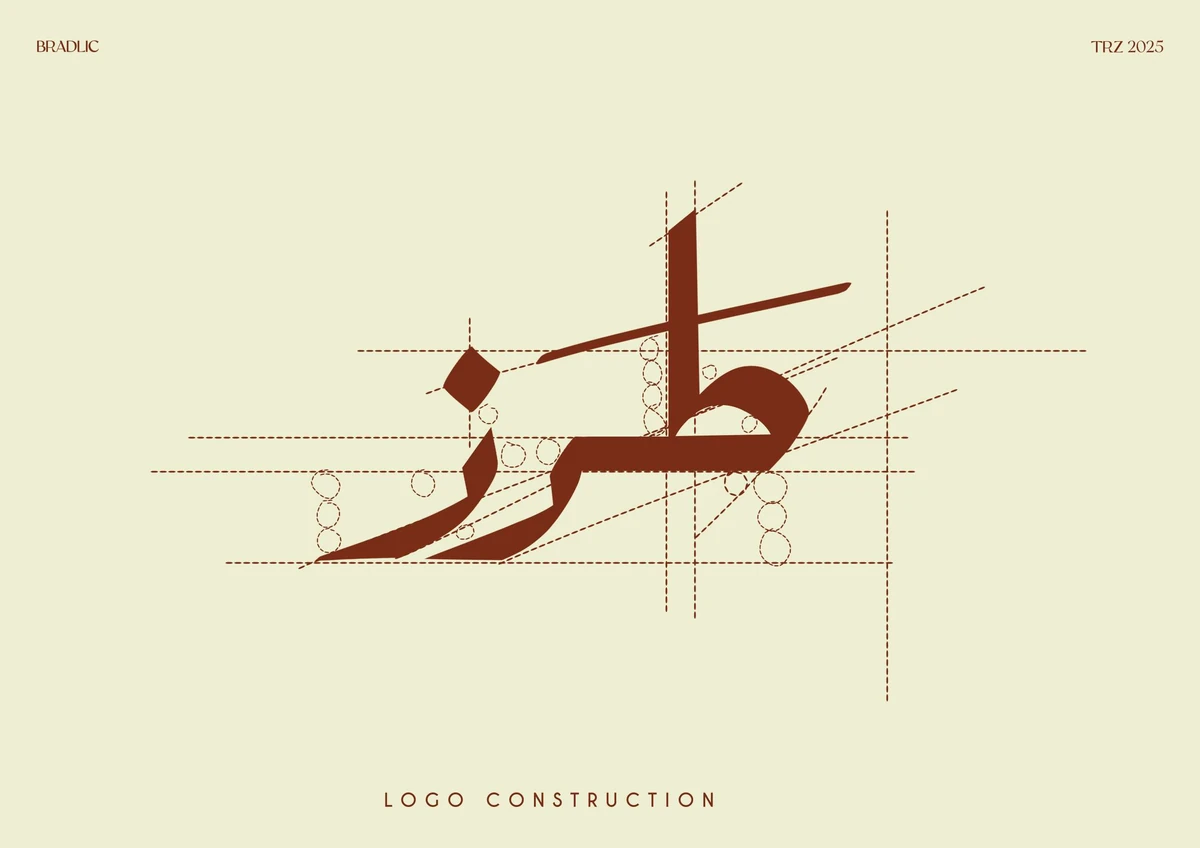 TRZ: logo construction grid