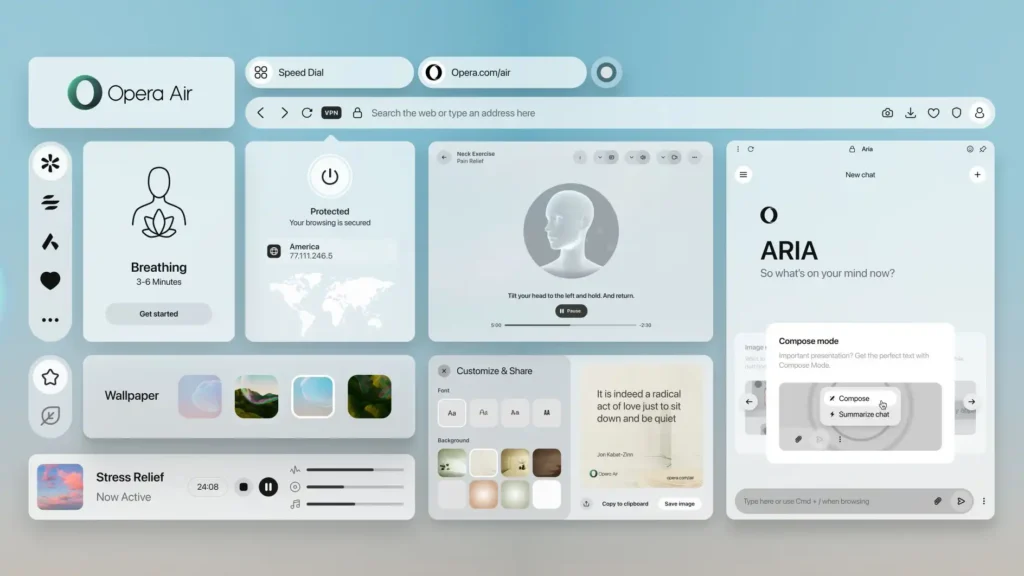 Opera Air: The World’s First Mindfulness-Focused Browser Redefines Browser Design 10 Opera Air